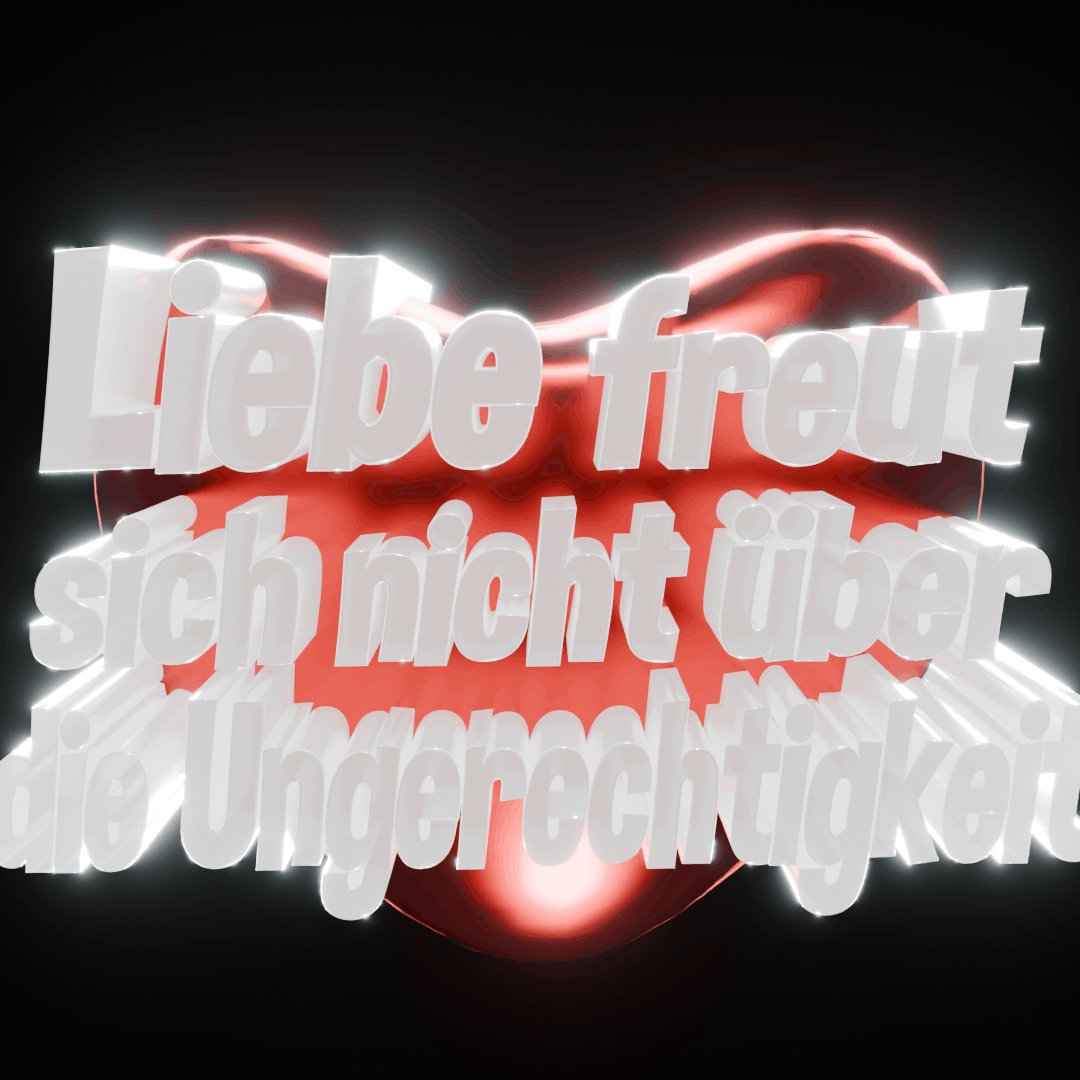 Liebe nach 1. Korinther 13 Vers 5 freut sich nicht an der Ungerechtigkeit