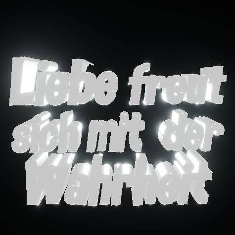 Liebe nach 1. Korinther 13 Vers 6 freut sich mit der Wahrheit